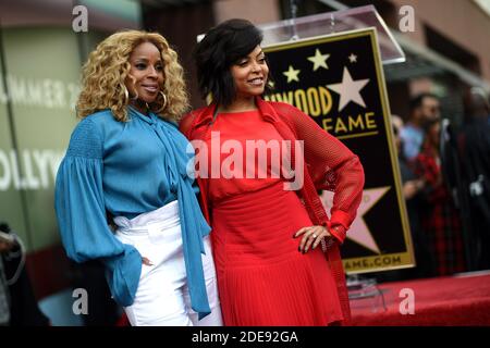 Mary J. Blige attends the ceremony honoring Taraji P. Henson with a star on The Hollywood Walk Of Fame on January 28, 2019 in Los Angeles, CA, USA. Photo by Lionel Hahn/ABACAPRESS.COM Stock Photo