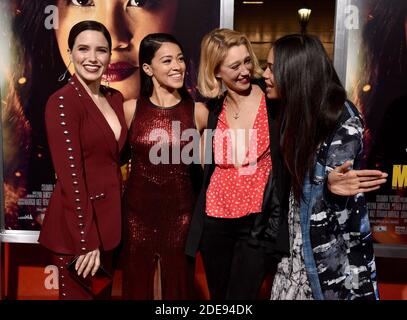 Rosario Dawson and Gina Rodriguez at the 'Miss Bala' World Premiere