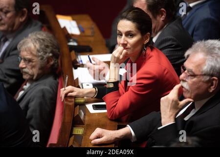 Member of parliamentary group 'Gauche democrate et republicaine' Elsa Faucillon attends a session of 'Questions to the Government' at the French National Assembly on February 20th, 2019 in Paris, France. Photo by David Niviere/ABACAPRESS.COM Stock Photo