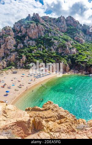 Beautiful scenery of Cala li Cossi beach in Italy Stock Photo - Alamy