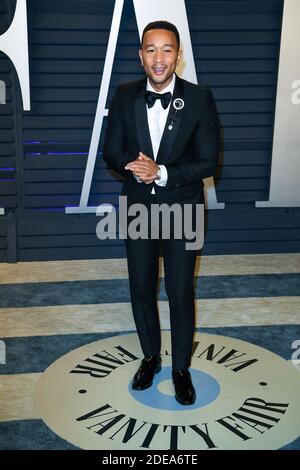 John Legend attending the 2019 Vanity Fair Oscar Party hosted by editor Radhika Jones held at the Wallis Annenberg Center for the Performing Arts on February 24, 2019 in Los Angeles, CA, USA. Photo by David Niviere/ABACAPRESS.COM Stock Photo