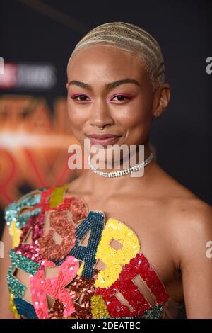 Tati Gabrielle attends Marvel Studios 'Captain Marvel' Premiere on