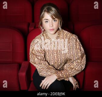 Exclusive - Alice Isaaz posing during a photo shoot as part of the Prix Romy Schneider and Patrick Dewaere 2019 Awards held at Cinema Mac Mahon in Paris, France on March 21, 2019. Photo by Jerome Domine/ABACAPRESS.COM Stock Photo