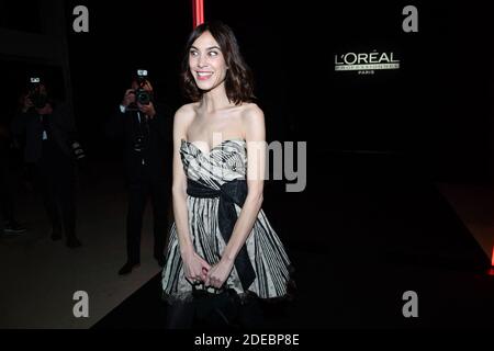 Alexa Chung attends La French-Art Of Coloring, 110th Anniversary of L'Oreal Professional at Carrousel Du Louvre on March 24, 2019 in Paris, France. Photo by Laurent Zabulon/ABACAPRESS Stock Photo