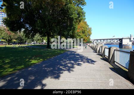 Portland, Oregon- Tom McCall Waterfront Park Stock Photo