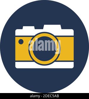 Camera, photo, photography,pictures Color with Background vector icon which can easily modify or edit Stock Vector