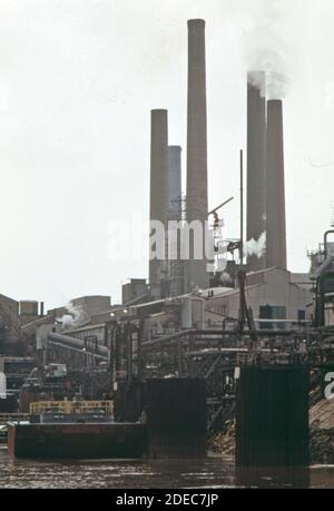 1970s Photo (1973) -  The FMC corporation's South Charleston West Virginia plant Stock Photo