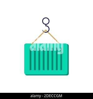 Container icon. Simple element from port collection. Creative Container icon for web design, templates, infographics and more Stock Vector
