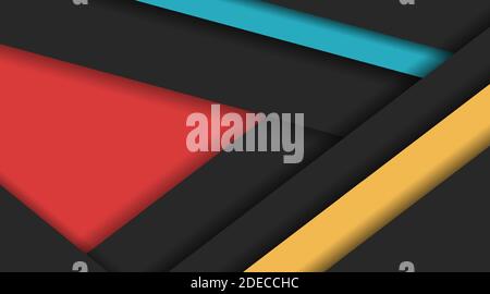Abstract modern shape material design style. Vector design for background or wallpaper. Stock Vector