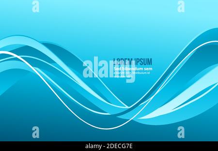 Modern colorful flow poster. Wave Liquid shape color paint. Moving simple lines. Art design for your design project. Stock Vector