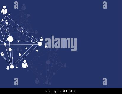 Abstract human connections headline background Stock Vector