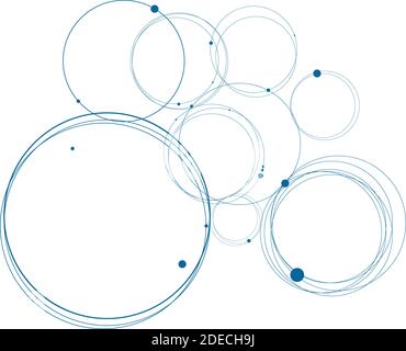 Geometrics lines and simple dots Stock Vector