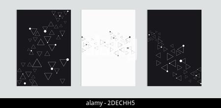 Abstract triangular backgrounds on the gray Stock Vector