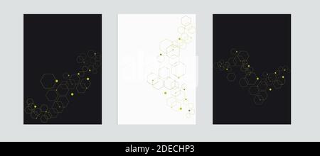 Abstract background consisting of set of hexagonal cells. Stock Vector