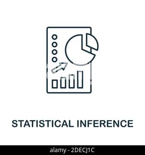 Statistical Inference icon. Line style element from business intelligence collection. Thin Statistical Inference icon for templates, infographics and Stock Vector