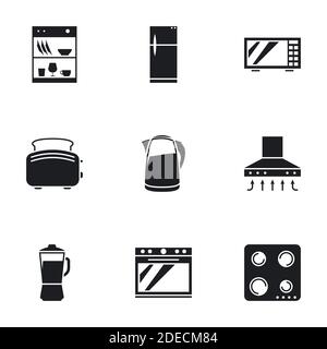 Kitchen Appliances icons Stock Vector
