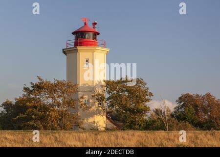 geography / travel, Germany, Schleswig-Holstein, isle Fehmarn, lighthouse Westermarkelsdorf, Additional-Rights-Clearance-Info-Not-Available Stock Photo