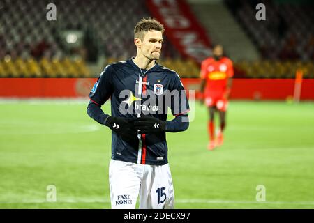 Farum, Denmark. 29th Nov, 2020. Nicklas Helenius (15) of AGF seen during the 3F Superliga match between FC Nordsjaelland and AGF in Right to Dream Park, Farum. (Photo Credit: Gonzales Photo/Alamy Live News Stock Photo