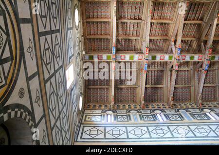 FLORENCE, ITALY - APRIL 30, 2015: Interior of beautiful Basilica San Miniato al Monte in Florence (Tuscany, Italy). Stock Photo