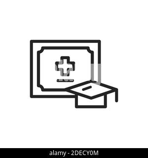 Cooking courses color line icon. Outline pictogram for web page, mobile app, promo. Stock Vector