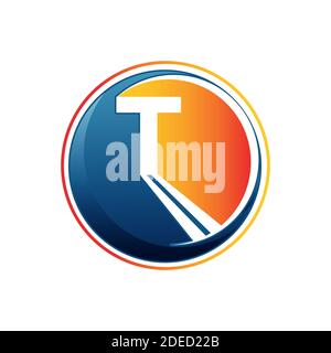 simple creative initial T Letter T logo design vector graphic concept Stock Vector
