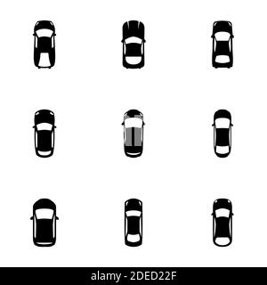 car vehicle top view white background vector illustration Stock Vector ...