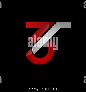 New Styles Abstract 3 Three Logo Vector Graphic Design for symbol sign element Stock Vector