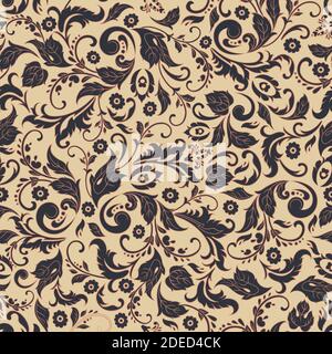 vintage floral seamless patten Stock Vector