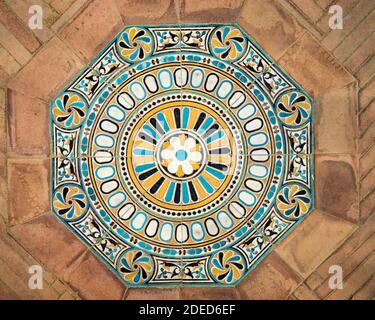 Ceramic tiles design vintage Stock Photo