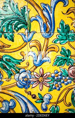 Ceramic tiles design vintage Stock Photo