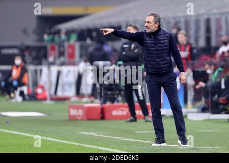 Cesare Prandelli coach of ACF Fiorentina gestures during ACF Fiorentina ...