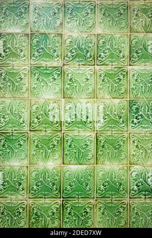 green 3d kitchen bathroom tiles Stock Photo