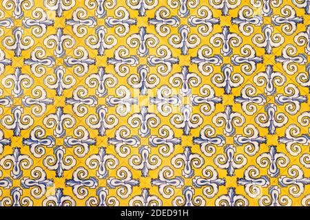Vintage hand painted tiles Stock Photo