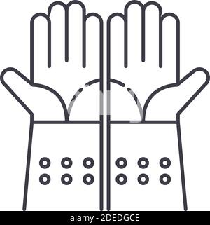 Household Gloves Linear Icon Thin Line Illustration Medical Latex Gloves  Stock Vector by ©bsd_studio 222791702