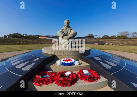 England, Kent, Folkestone, Capel-le-Ferne, The Battle of Britain Memorial Stock Photo