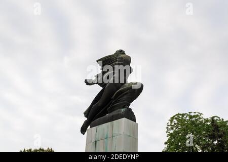 Monument of Gratitude to France in front of Kalemegdan fortress in Belgrade, Serbia Stock Photo