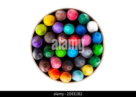 Multi colored crayons, unwrapped, no wrappers, isolated on white with copy  space. Great for web page, signage background, flyers and more Stock Photo  - Alamy