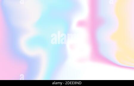 Holographic abstract background in pastel neon color design. Modern style trends 80s 90s background with hologram effect for creative project - design fashion. cover, book, printing more Stock Photo