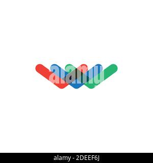 Chevron arrows Logo design element. Vector graphic design elements for company logo. Stock vector illustration isolated Stock Vector