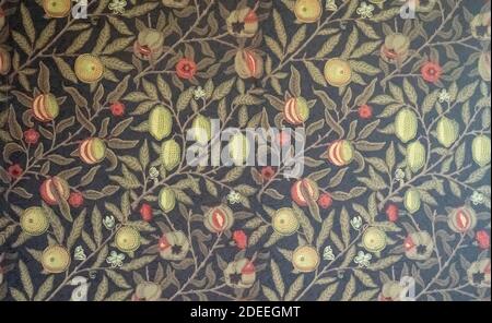 Antique Old Fashioned Old Paper Vintage Texture. Castle Interior Neo-gothic Style Stock Photo