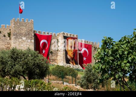 TURKEY, IZMIR ; April 22,2018 - Ayasuluk Castle on Ayasuluk Hill, Selcuk, Ephesus, Turkey Stock Photo