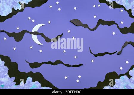 Seamless childish pattern with night starry sky. Creative kids texture  Jigsaw Puzzle by Julien - Pixels