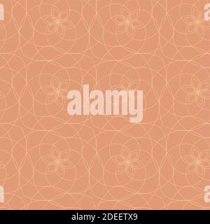 Vector abstract geometric seamless pattern. Flower with sharp petals Stock Vector