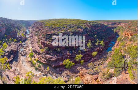 Z bend at Kalbarri national park in Australia Stock Photo