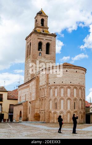 Church of Santa María la Mayor in Arévalo is a Mudejar architecture built between the end of the 12th century and the beginning of the 13th century. A Stock Photo