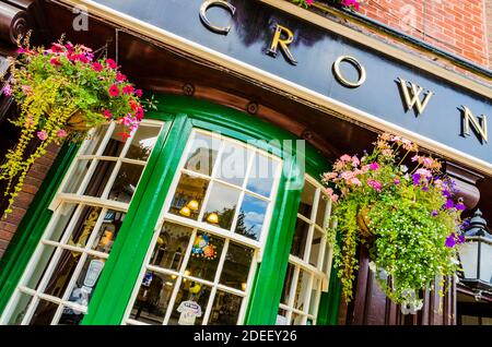 Crown & Anchor Public House, Winchester, Hampshire, England, United Kingdom, Europe Stock Photo