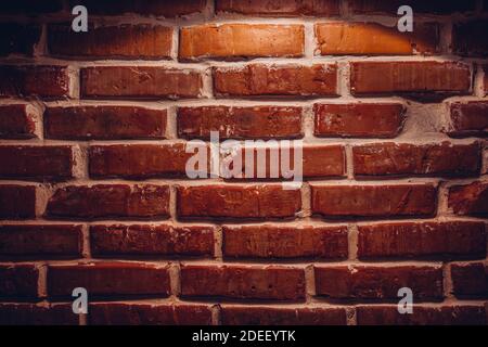 Real old sanded brick wall. Texture background image Stock Photo