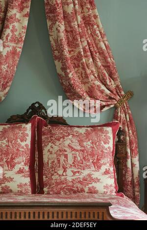 Toile bed detail Stock Photo