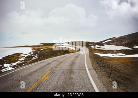 Road to north cape, Norway Stock Photo