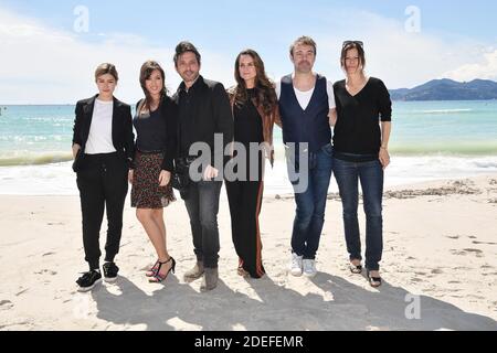 Charlotte Marzo, Elsa Esnoult, Sebastien Roch, Carole Dechantre, Patrick Puydebat and Laly Meignan attend 'Les mysteres de l'amour' photocall during the 2nd Canneseries - International Series Festival on April 07, 2019 in Cannes, France.Photo by David Niviere/ABACAPRESS.COM Stock Photo